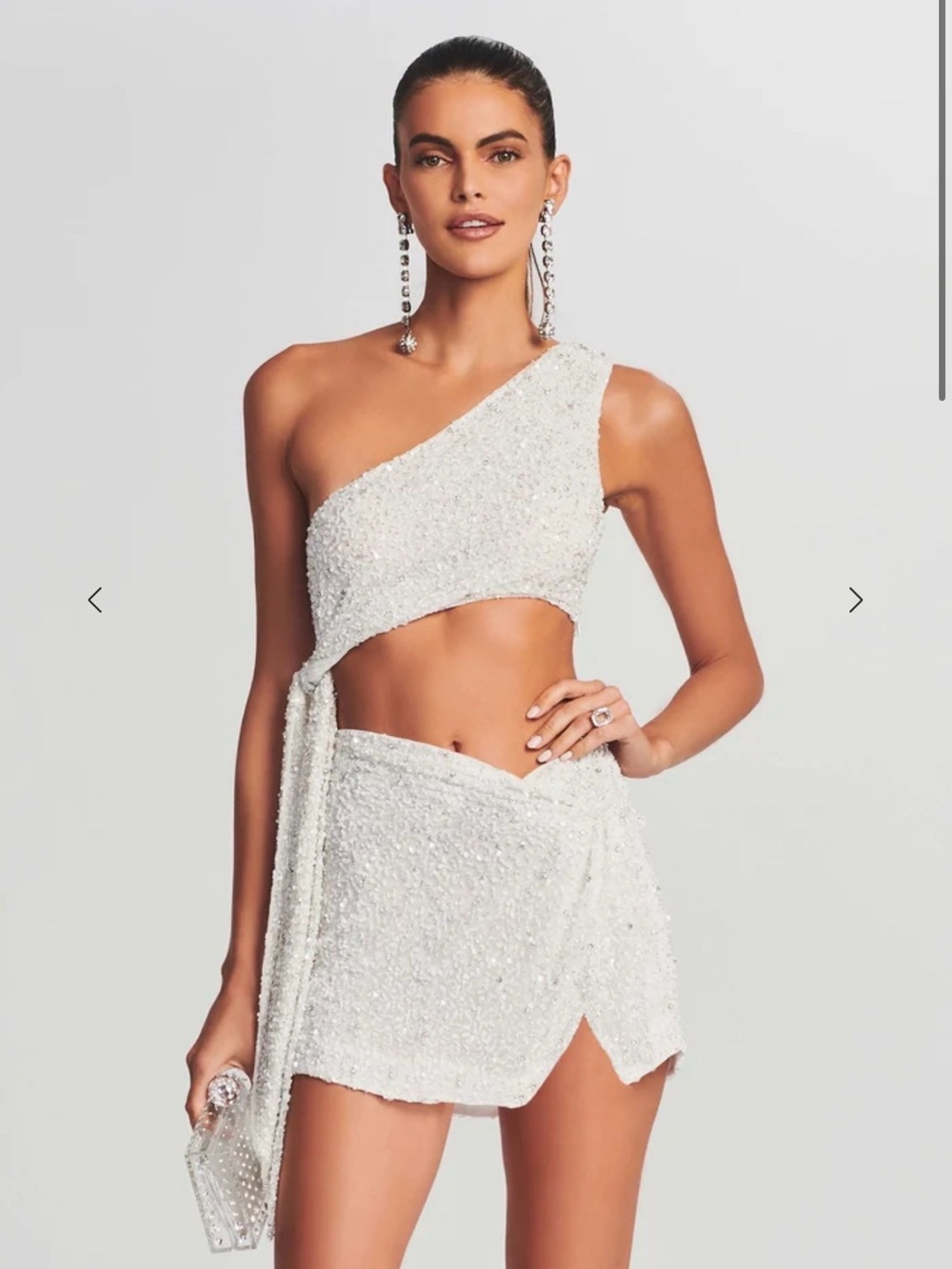 Retrofete White Sequin Set